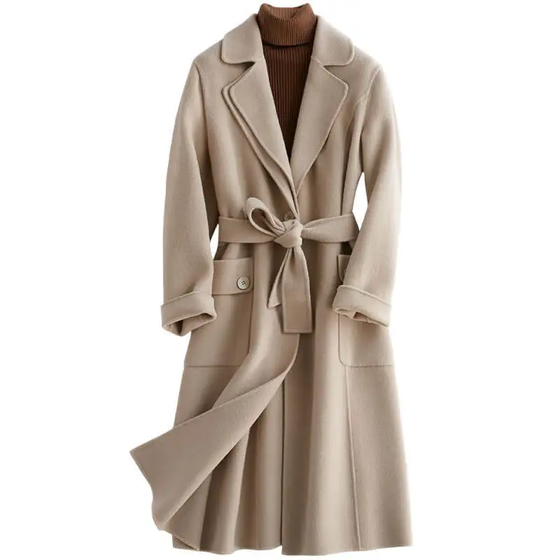 2020 новый код ошибки чистая шерсть Свободное пальто шерстяное Chalaza Высокая