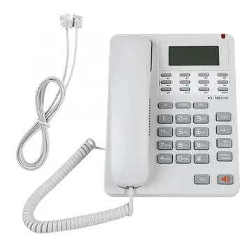 

DTMF/FSK Desktop Corded Telephone Call Number/Call Time LCD Display Corded Telephone for Home and Office