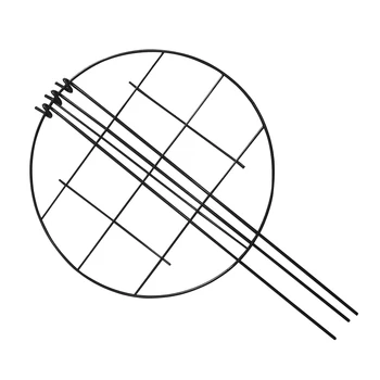 

Ring Cage Round Metal Climbing Vine Rack With 3 Re-positionable Legs Grow Through Plant Support Decorative Trellis Stick Frame