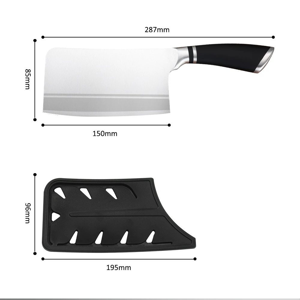 Кухонный нож Sowoll из нержавеющей стали с диагональю 7 дюймов, инструмент для приготовления мяса, рыбы, шеф-повара, китайские кухонные ножи для измельчения и измельчения