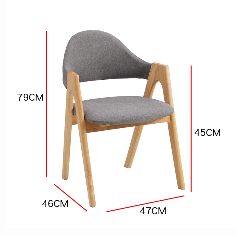 Современный Повседневный ресторанный стул из твердой древесины, применимый к обеденному стулу, офисному столу для совещаний, компьютерному стулу, офисному столу, спальню, стул A-word