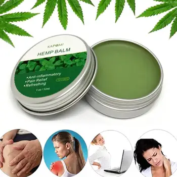 

10/20/30Ml 1Pcs Analgesia Cream Hemp Balm Cream Knee Neck Body Pain Balm Ointment Herbal Extract Refreshing Cream Muscle Massage