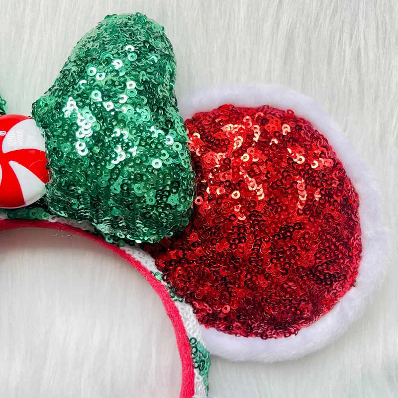 Minnie Ears Headband Christmas  Disney Christmas Mickey Ears - Disney Cute  Girl - Aliexpress