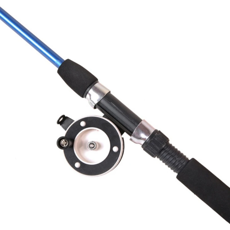 Beginners Ice Super Short Telescopic Fishing Rods Shrimp Road Beginners And Children's Fishing Rod Gift 74/110CM Fishing Reel