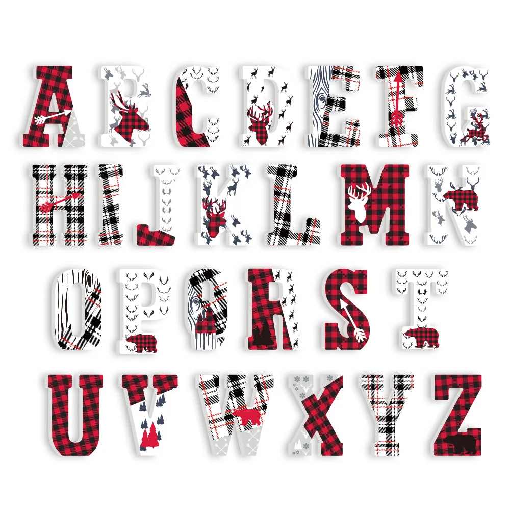 

3D Wall Sticker PVC Uppercase English Alphabet Letter Stickers Kid's Room Decoration Kindergarten Playground Party Letters