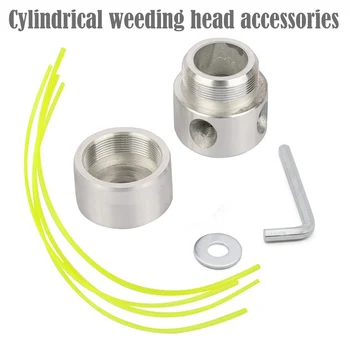 

Aluminum Grass Trimmer Head With Brush Cutter Head Lawn Mower Cutting Line Head for Strimmer Replacement for Grass Cutter