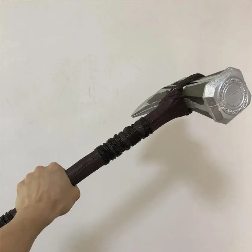 

Thunder Hammer Axe Cosplay Storm Breaker Hammer War Weapon Prop Axe 1:1 Gift Costume Movie 73cm