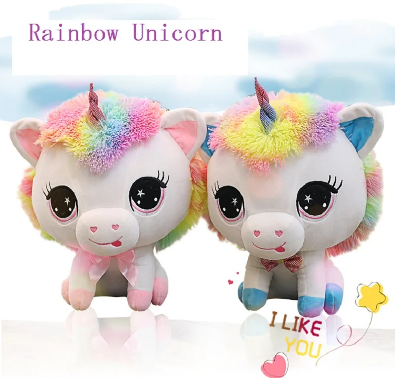 Мягкие игрушки животные плюшевая игрушка единорог 35 см Kawaii Мягкая кукла-единорог