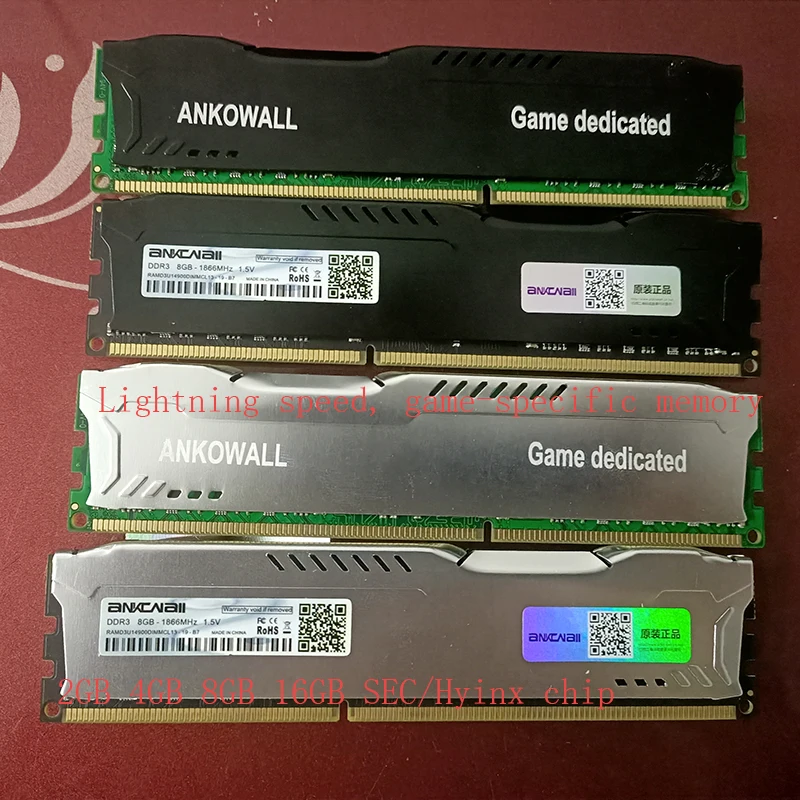 ANKOWALL DDR3 8 ГБ 4 ГБ памяти 1866 МГц 2133 МГц 1600 МГц 1333 МГц 240pin 1,5 в настольная оперативная Память dimm