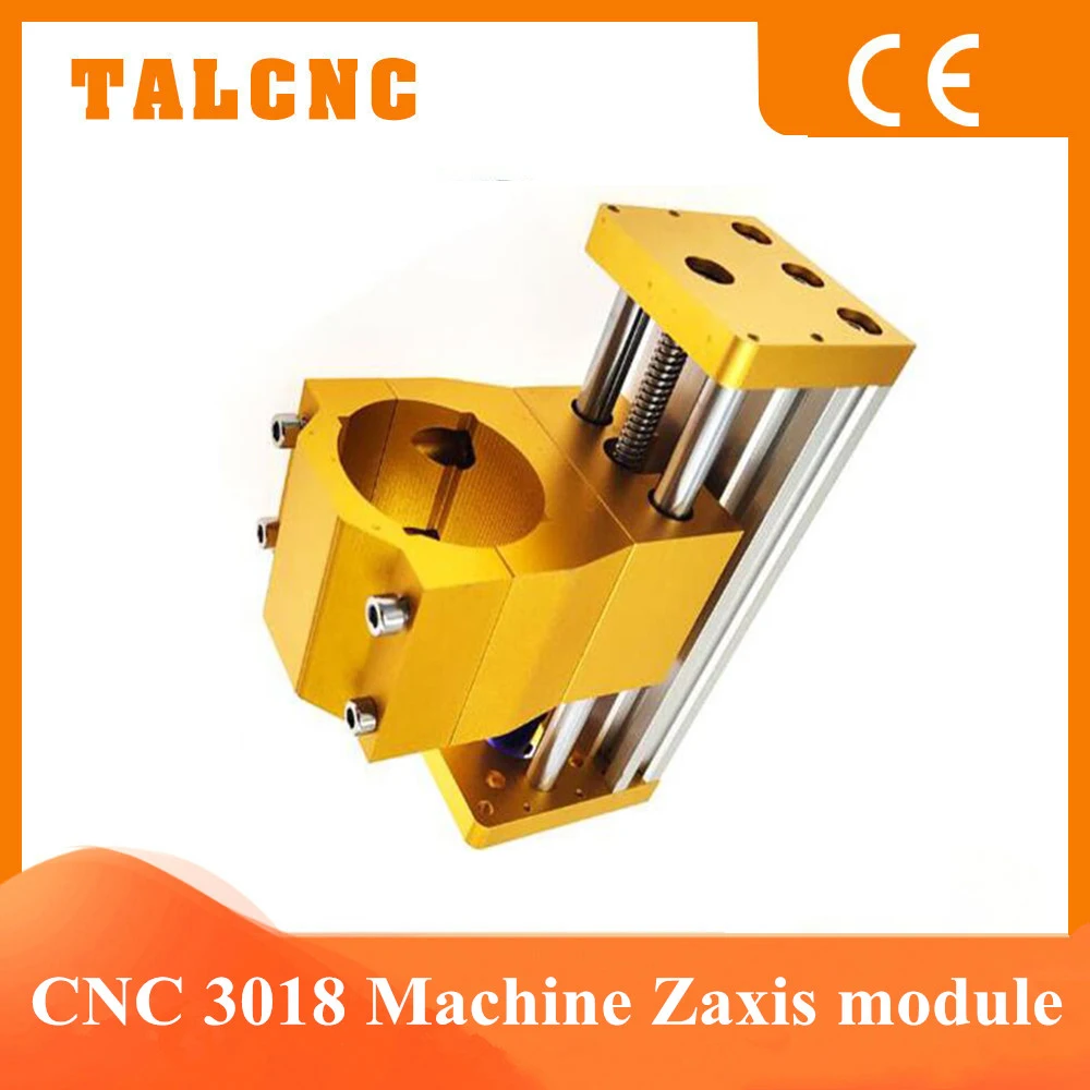 CNC Zaxis Module Aluminum Sliding Table For Nema23/57 Stepper Motor 52mm Spindle