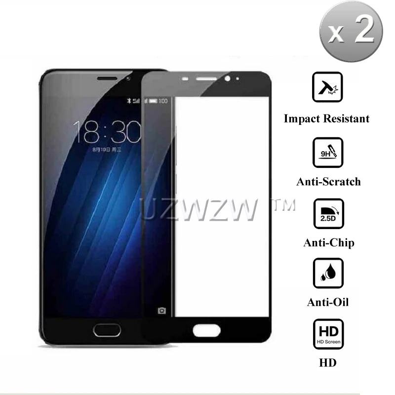 2 шт Полное покрытие закаленное стекло для Meizu U20 защита экрана Защитное стекло для Meizu U20 стекло