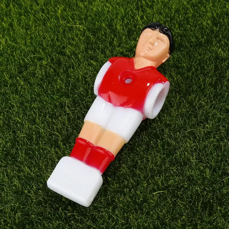 New Hard Plastic 22pcs Red&Blue Football Table Men Player With Screws Soccer Table Tournament Doll Football Machine Accessories