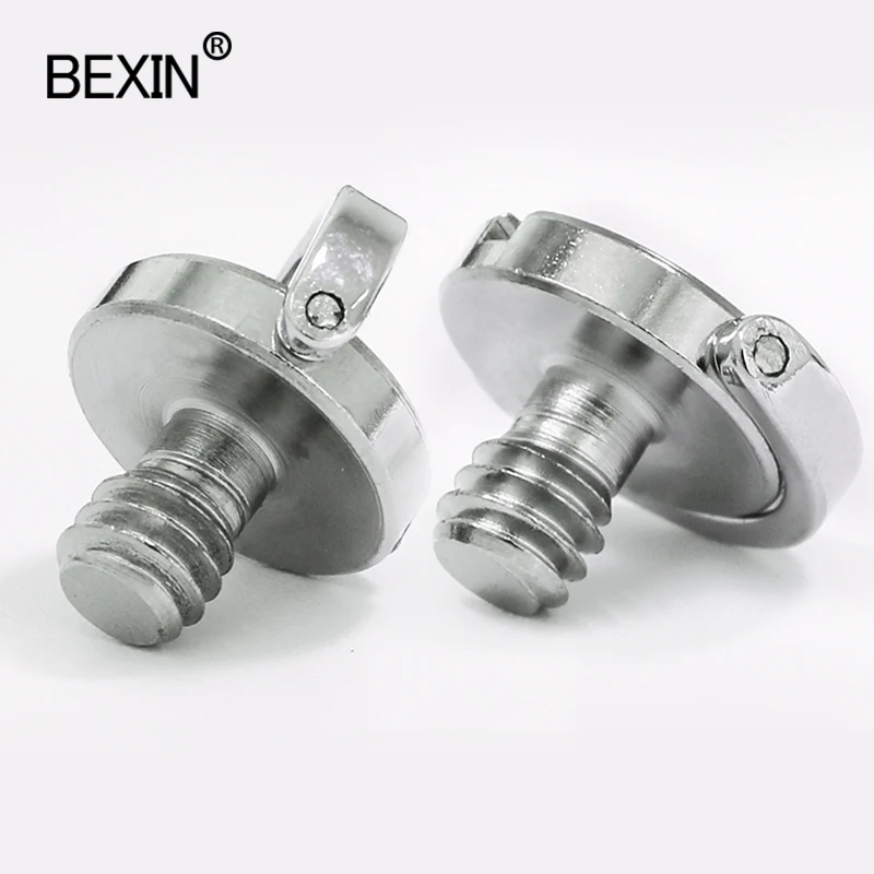 BEXIN 1/4 Inch folding D-ring Camera Screw Adapter mount screw for