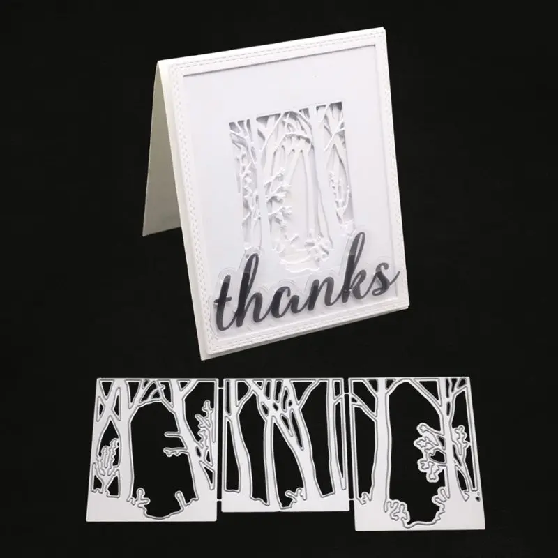 

Forest Metal Cutting Dies Stencil DIY Scrapbooking Album Stamp Paper Card Embossing Craft Decor R7RC