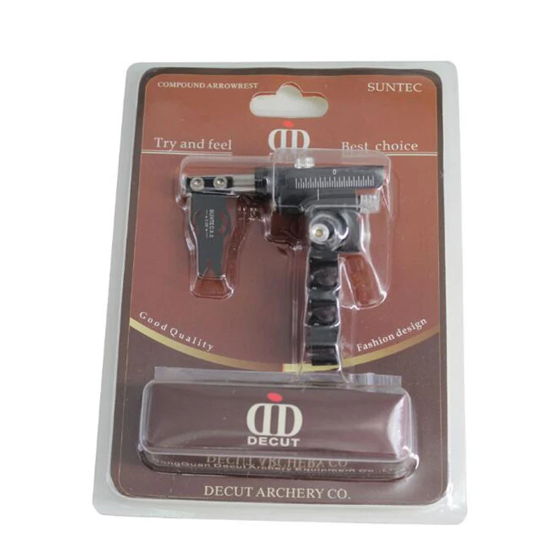 

DECUT Compound Bow Arrow Rest Match Adjustable Right/Left Hand SUNTEC-X1 Adjustable Metal Clips Arrow Rest For Archery Shooting
