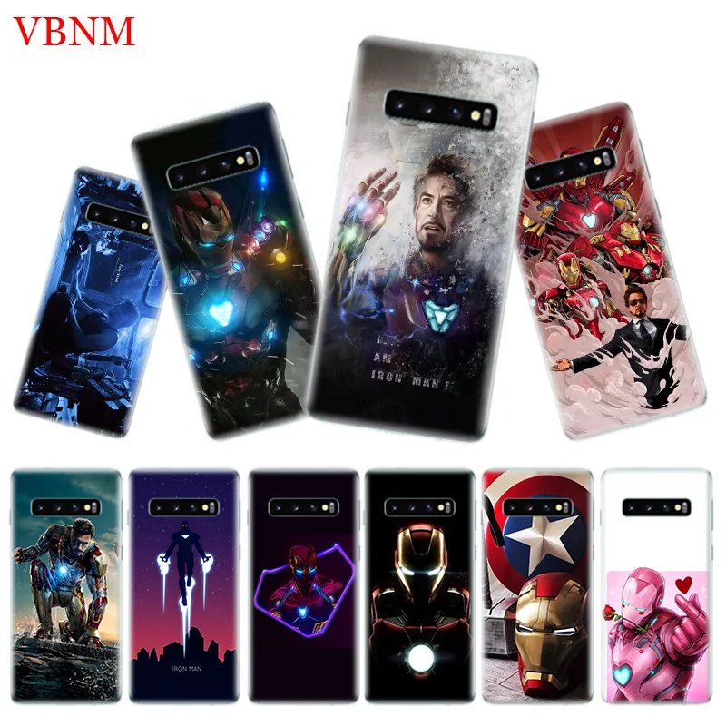 

Iron Man Superhero Cover Phone Case for Samsung Galaxy S10 Plus S10E Lite A50 A70 A30 A10 A20E M20 M10 A20 A80 A40 Coque