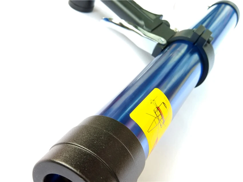 1 Set 45cm Pneumatic Glue Gun Glass Air Cartridge Caulking Gun with Regulating valve, Caulk Nozzles Silicone Sausages Glue Gun