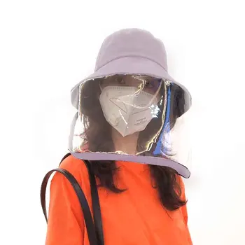 

Women Men Riding Transparent PVC All Season Face Protection Bucket Hat Daily Fashion Film Isolation Travel Dustproof Best Sell