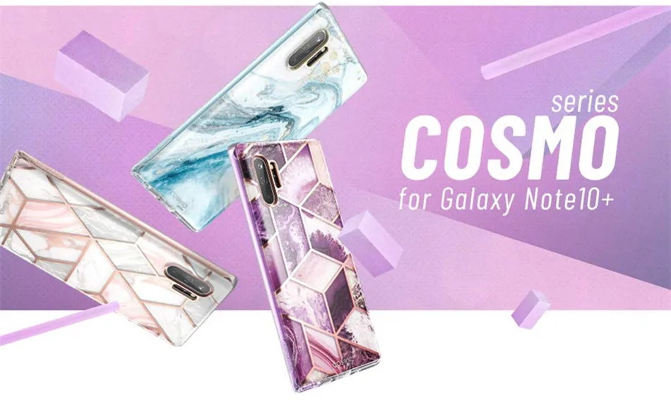 Чехол для samsung Galaxy Note 10 Plus() i-Blason Cosmo Full-блеск для тела Чехол под мрамор чехол без встроенной защитной пленки для экрана