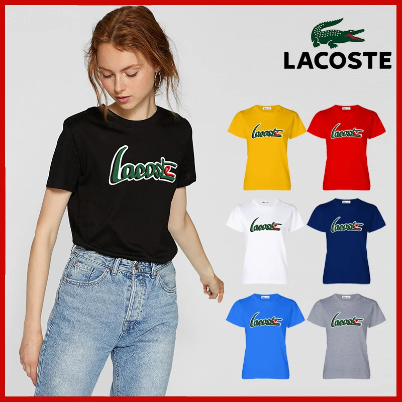 

Lacoste- New tee cute t shirts home Ms casual short sleeves cotton tops cool tshirt summer t-shirt T26