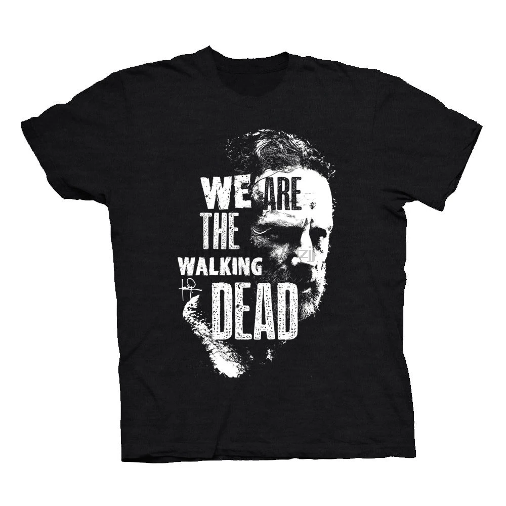 Мы Ходячие мертвецы Рик Граймс футболка Twd Графический Тройник зомби печатных