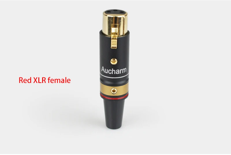 Алюминиевый корпус позолоченный Аудио Адаптер XLR 3Pin мужской/женский аудио адаптер соединитель конвертер HIFI баланс кабель G1045