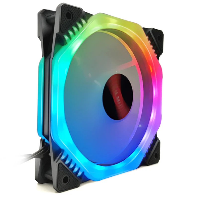 3 шт Coolmoon 120 мм 6Pin PC охлаждающий вентилятор многослойный регулируемый RGB светильник с подсветкой бесшумный компьютерный кулер охлаждающий вентилятор для процессора