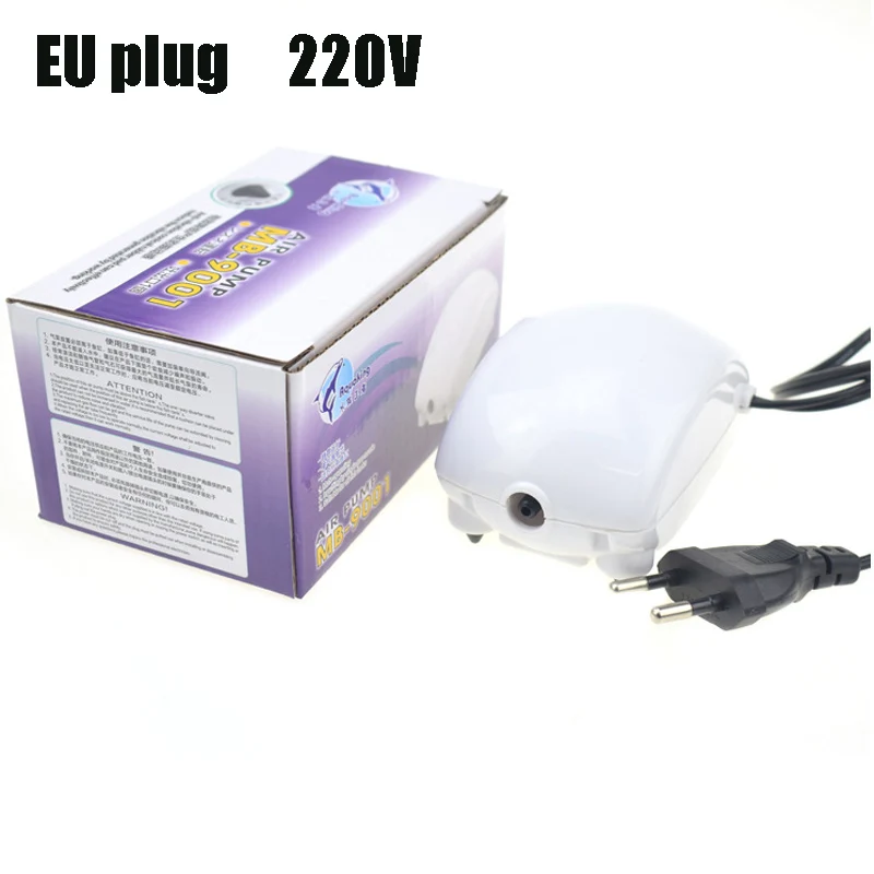 Small ultra-low noise oxygen pump aquatic accessories fishtank air compressor oxygen pump aquarium fish tank pump110-220V