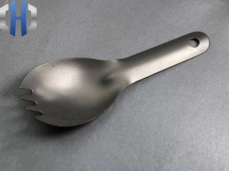 EDC Pure Titanium Ultra Light Outdoor Fork Spoon Portable Tools Spoon Tableware Rice Soup Spoon