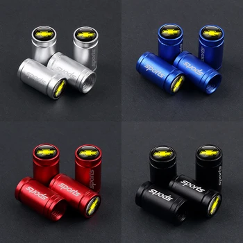 

4PCS Car Wheel Tires Valves Tyre Stem Air Caps for Chevrolet Colorado Cruze Spark Captiva Malibu Trax Aveo Accessories