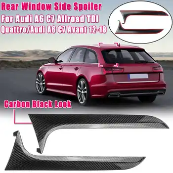 

Rear Behind Window Spoiler Side Strip Cover Trim Exterior Refit Kit Fit For Audi A6 C7 Allroad TDI Quattro/for Avant 2012-2018