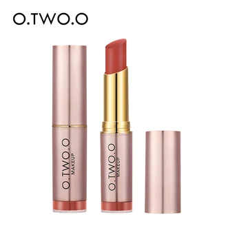 

O.TWO.O 12 Colors Matte Lipstick Not Dry Waterproof Lip Stick Non Sticky Sexy Nude Pink Red Lip Tint Moist Lips Makeup Cosmetics