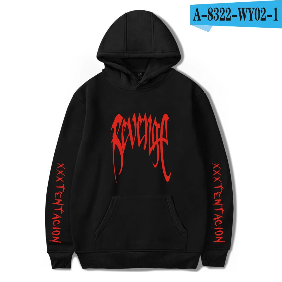 black Новинка XXXTentacion 3D толстовки для мужчин и женщин модные толстовки XXXTentacion с принтом Мужские толстовки уличная одежда хип-хоп толстовки Топы - Цвет: black