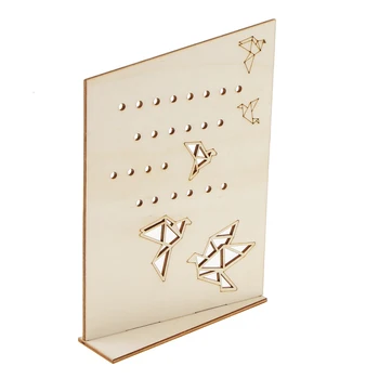 

Unique Wood Block Earrings Display Rack Organizer Jewellery Stand Holder