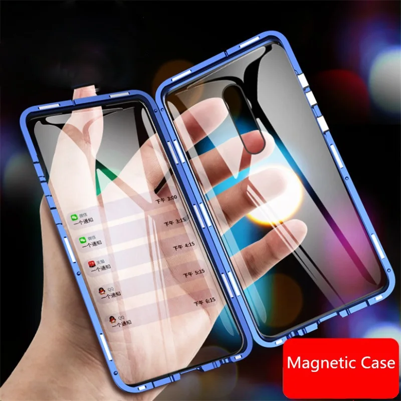 

Glass Magnetic Bumper Case For Xiaomi Redmi Note 8 Pro Note 7 K20 Case Full Protection Cover For Xiaomi Mi CC9 9T Mi8 A3 Lite A2