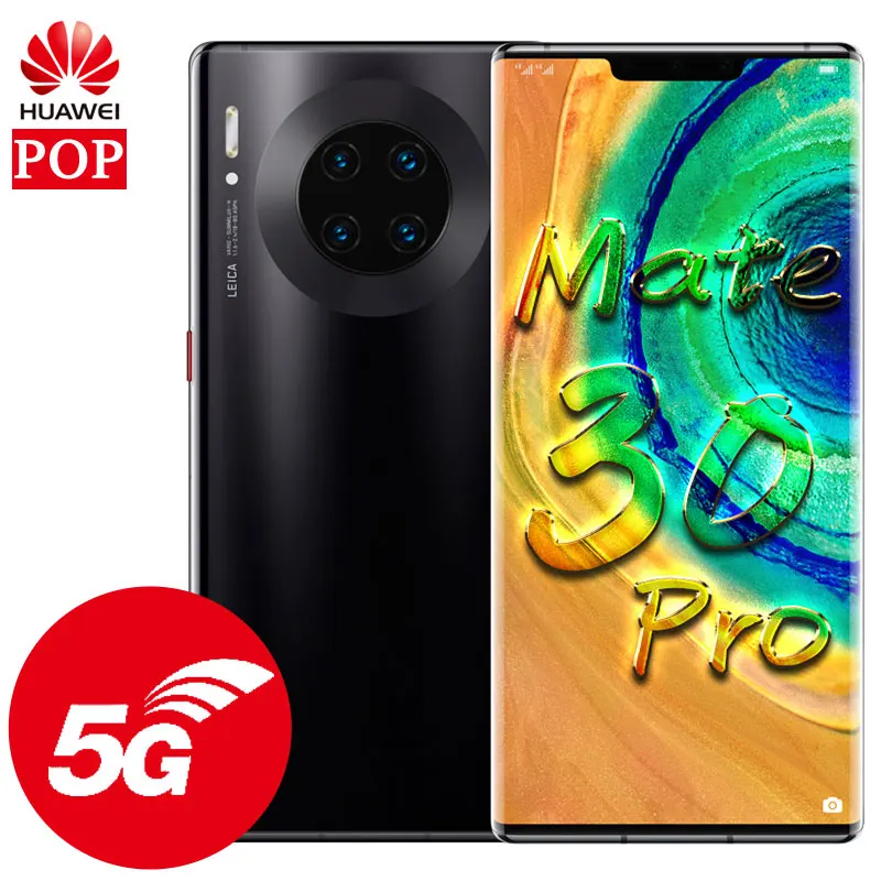 Оригинальный HUAWEI Mate 30 Pro 5G мобильного телефона 6 53 Ультра экран с изогнутыми