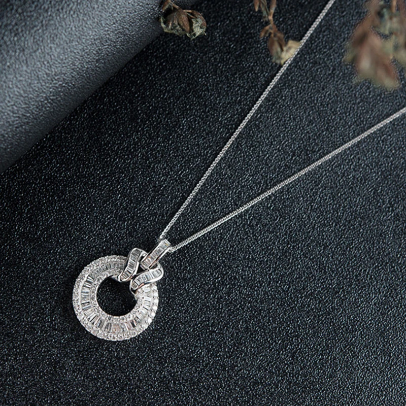 Waliicorners Bling Bling Pendant Necklace for Women Luxury Wedding Engagement Accessories with Dazzling Cubic Zirconia Fashion Jewelry 9 H622b8b40e2664a60b2a8bce5e21f8ec1t