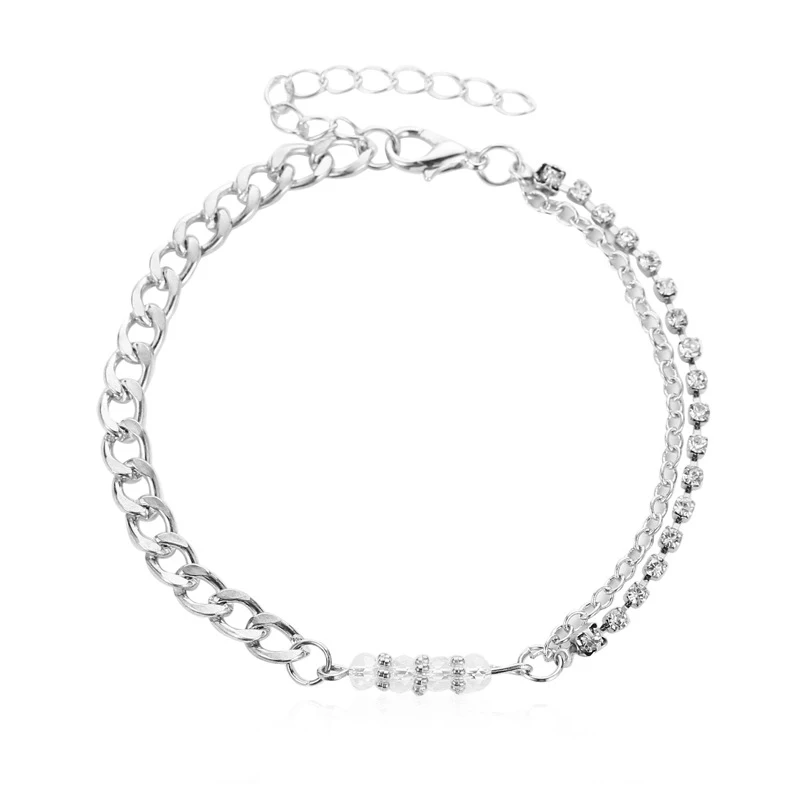 J50063 Yobest простые женские браслеты на босую ногу сандалии, вязанные крючком украшение на ногу Новые ножные браслеты на ногу женские ножная цепочка - Окраска металла: J50063