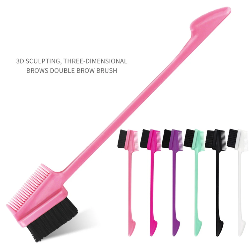 1Pc Beauty Double Sided Edge Control Pettine Per Capelli Hair Styling Spazzola Per Capelli Beauty Hair Styling Spazzola Per Capelli Pennello Per Trucc