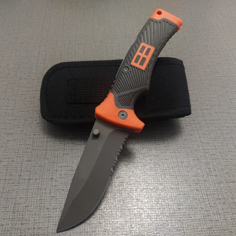 Marca [Big Model] Coltello A Lama Pieghevole Da 21.5Cm Coltello Da Sopravvivenza Campeggio Ourdoor Edc Tools Coltello Da Tasca Multiuso Con Fodero