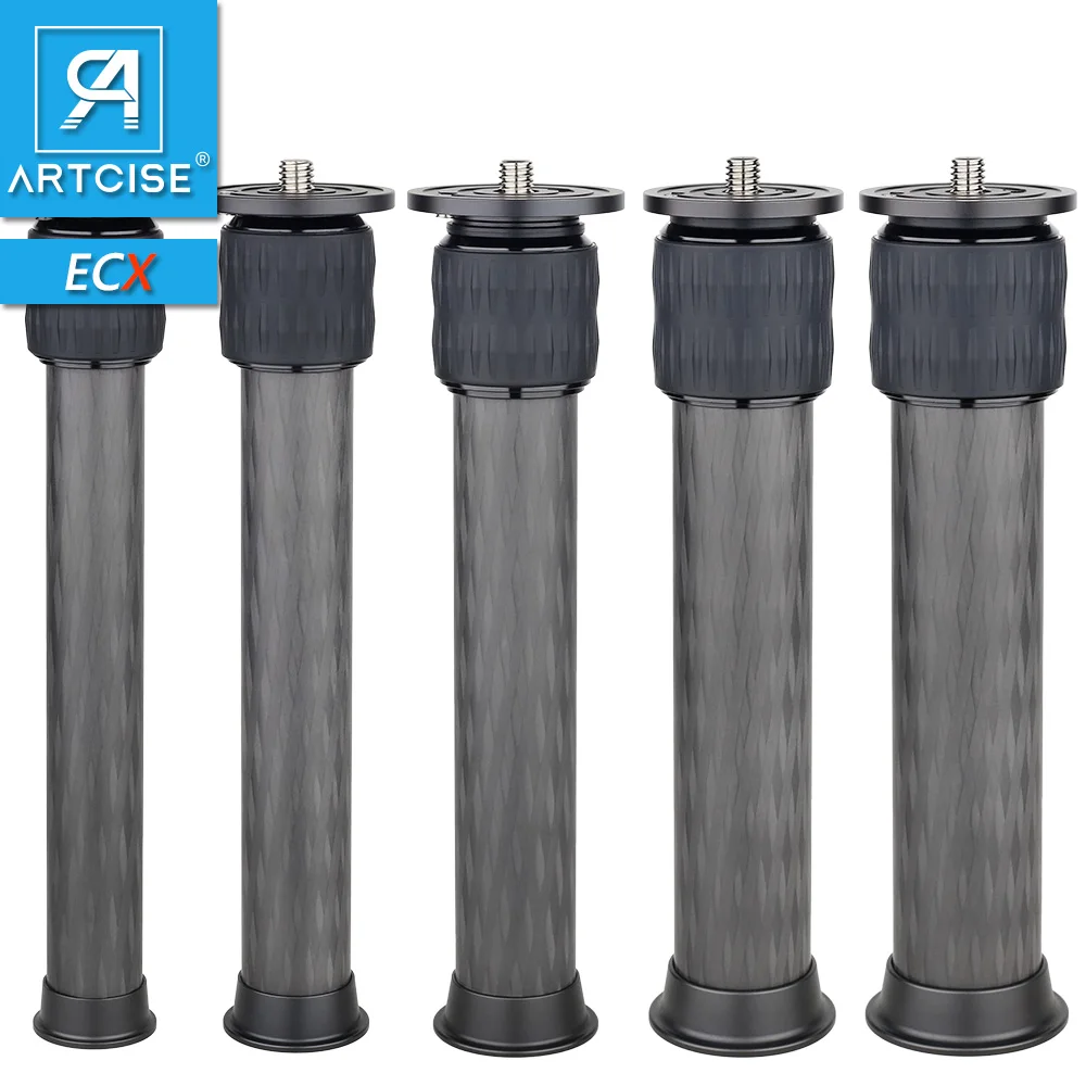 Poste Extensión Para Cardán Columna Central De Trípode De Fibra De Carbono  Andoer - Extensión Ajustable De 210 A 350 Mm, Soporta 15 Kg, Diámetro 32/28  Mm Monopie Fotografia
