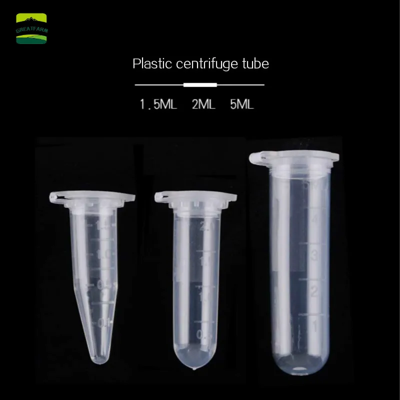 5ml Centrifuge Tube Plastic PCR Centrifuge Tube 1.5ml 2ml  Centrifuge Tube Experimental Supplies Veterinary Tube