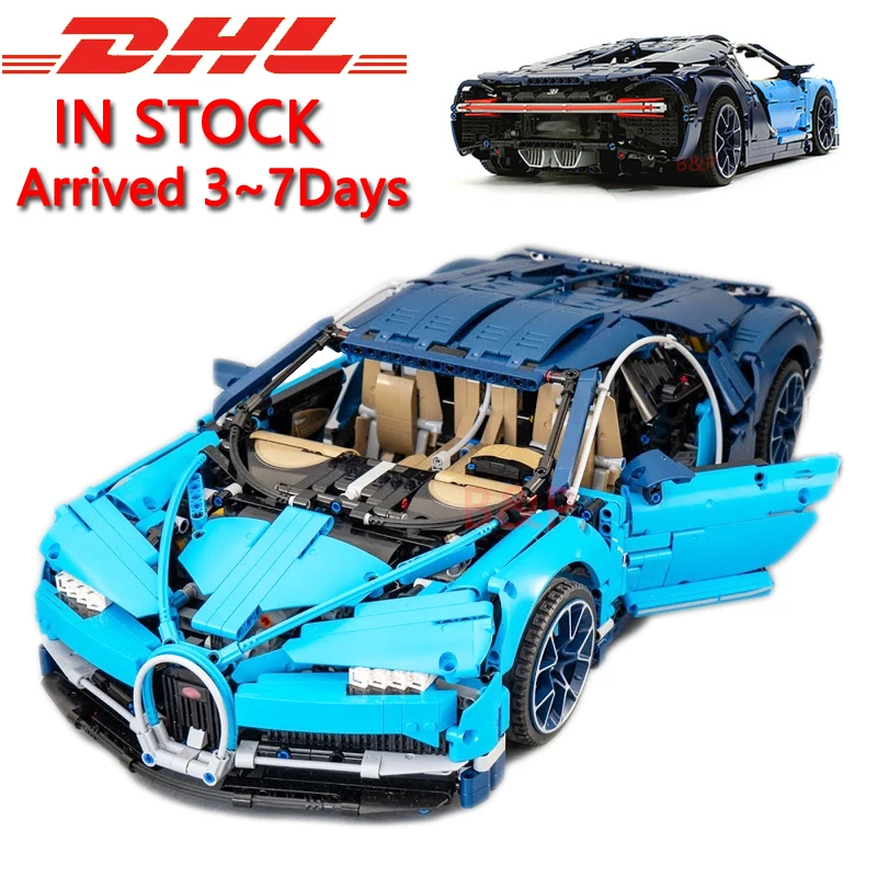 DHL Technic 20086 Bugattied супер гоночные автомобили Chiron модель строительные блоки кирпичная игрушка для детей Совместимые 42083