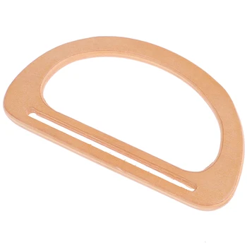 

New 1pc DIY Bags Purse Making Handbag Shopping Tote Bag Wooden Bag Handle Replacement