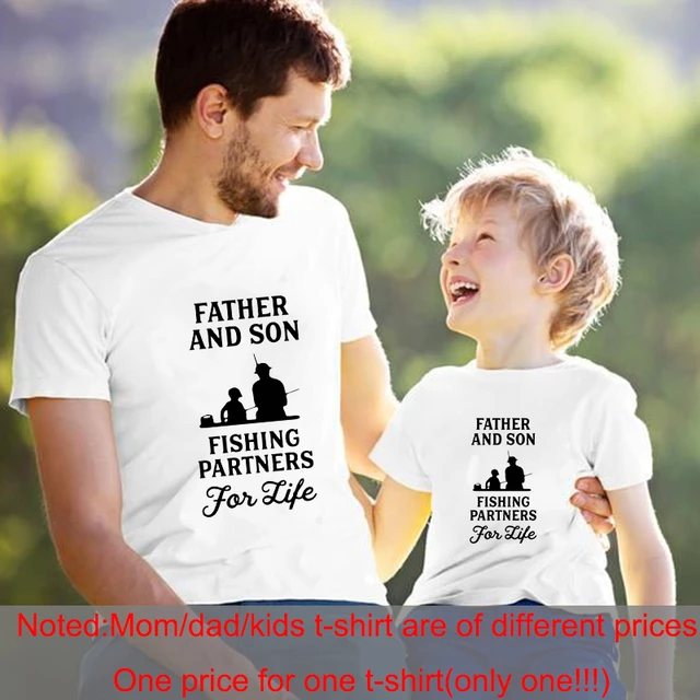 1 Pcs Fishing Partners For Life T-shirt Father And Son Family Matching Tees  Fashion Short Sleeve T Shirts Dad Harajuku Clothes - Family Matching  Outfits - AliExpress