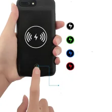 4000mAh Беспроводная батарея чехол для iPhone 6 7 8 plus Qi Беспроводная зарядка Совместимый Чехол для iPhone 7 8 plus
