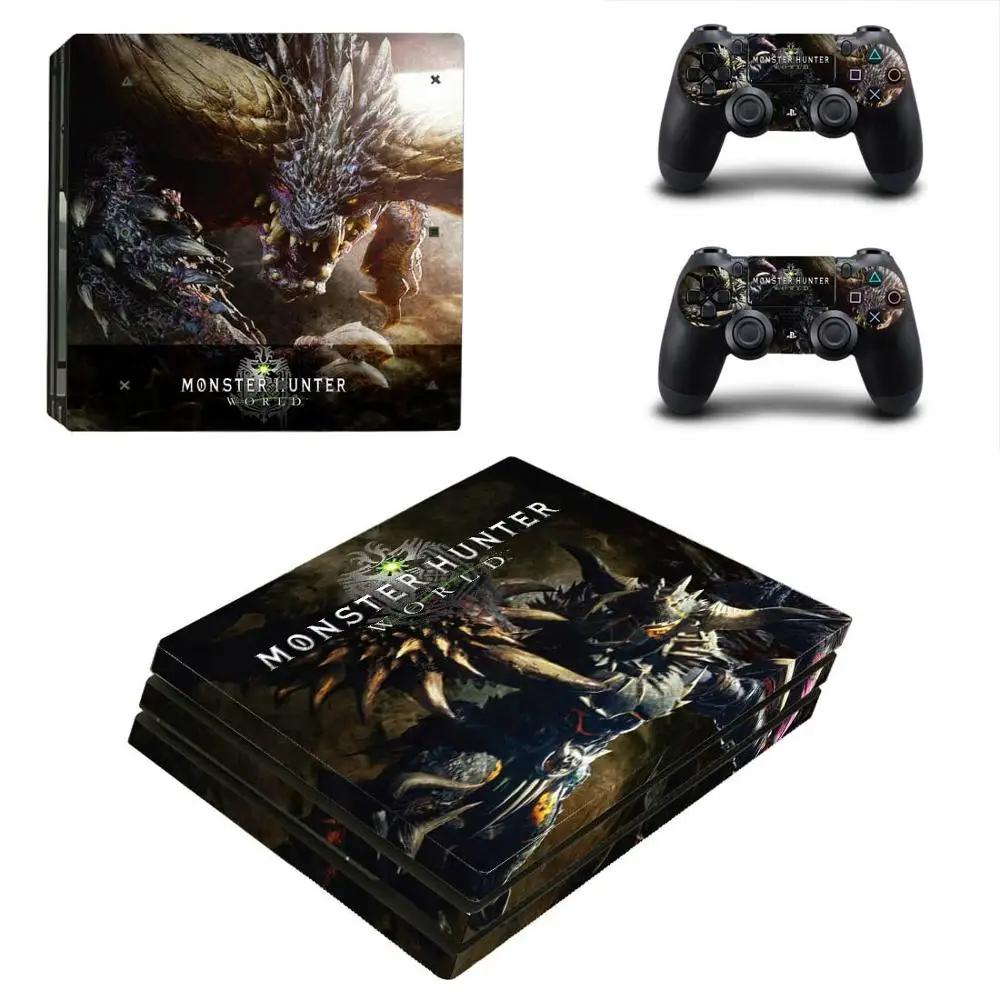 Monster Hunter World PS4 Pro наклейка для кожи наклейка для игры для playstation 4 PS4 Pro консоль и контроллер наклейка для кожи виниловая