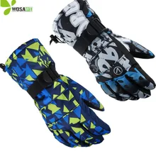 Хлопковые Водонепроницаемые зимние лыжные перчатки с внутренней подкладкой для взрослых, термальные ветрозащитные перчатки для скейтборда с защитой рук, теплые зимние спортивные перчатки