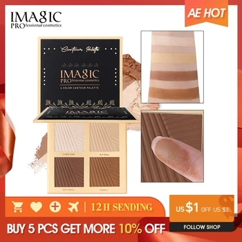 

IMAGIC natural powder foundation oil control bright white concealer whitening makeup powder 4 colors