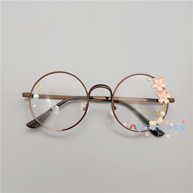 Cosplay&ware Handmade Lolita Frame Harajuku Round Glasses Black Silver Bronze Golden Rose Sakura Star Moon Fairy Rabbit Fashion -Zentai shop online H622c81608be74553b9c0daa6f14e1c70H.jpg